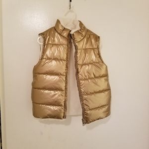 Gold reversible winter vest